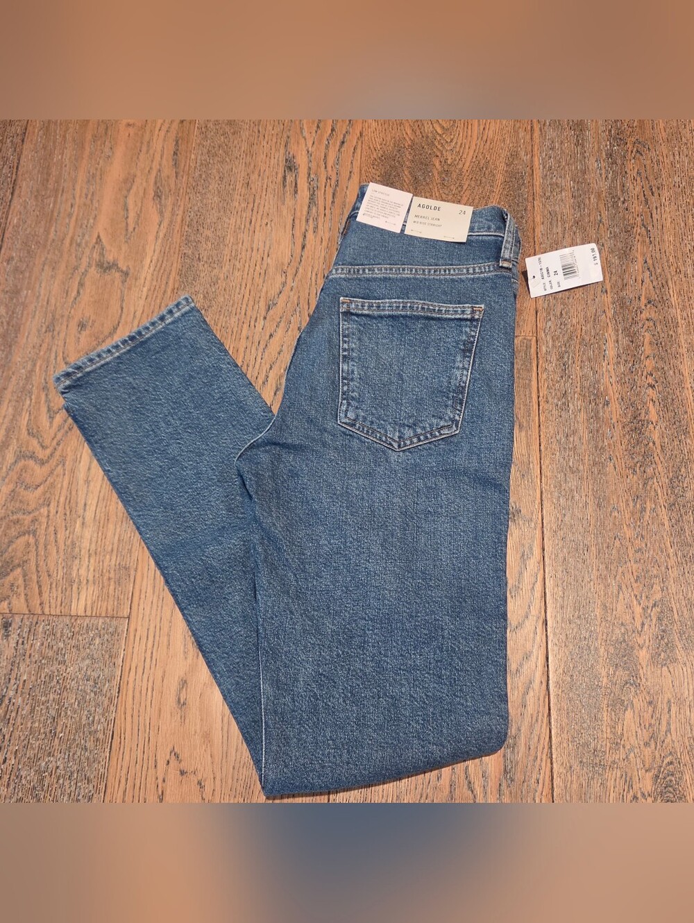 Agolde - Womens - Size: 24 - Merrel - Mid Rise Straight Jeans - Low Stretch- NWT